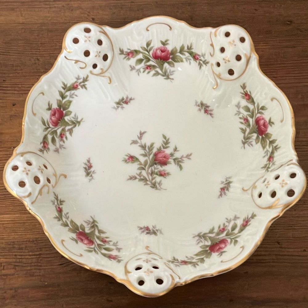 Vintage Rosenthal Moliere Rose Plate